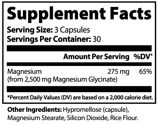 Magnesium Glycinate -  90 Capsules